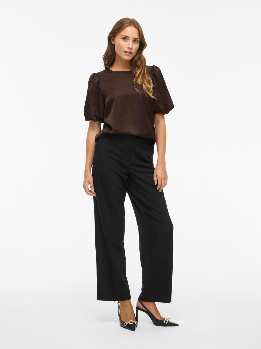 Viellette 2/4 Satin Puff Top - Noos