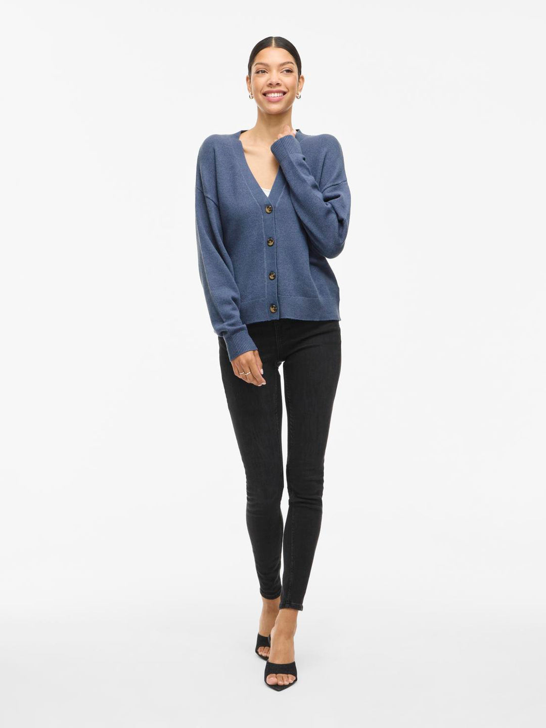 Viril V-Neck Knit Cardigan - Noos