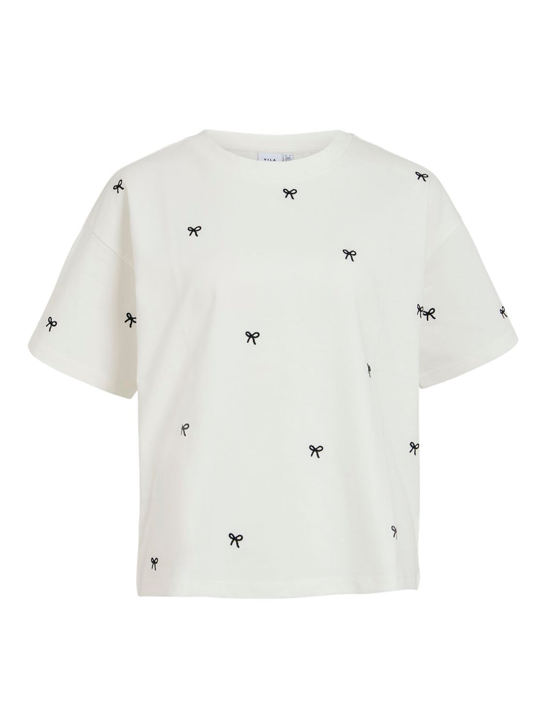 Vimonie Bow O-Neck S/s T-Shirt/rn
