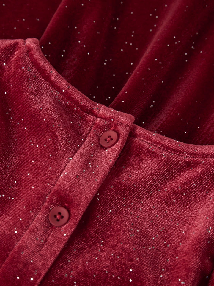 NBFRICY VELOUR KJOLE