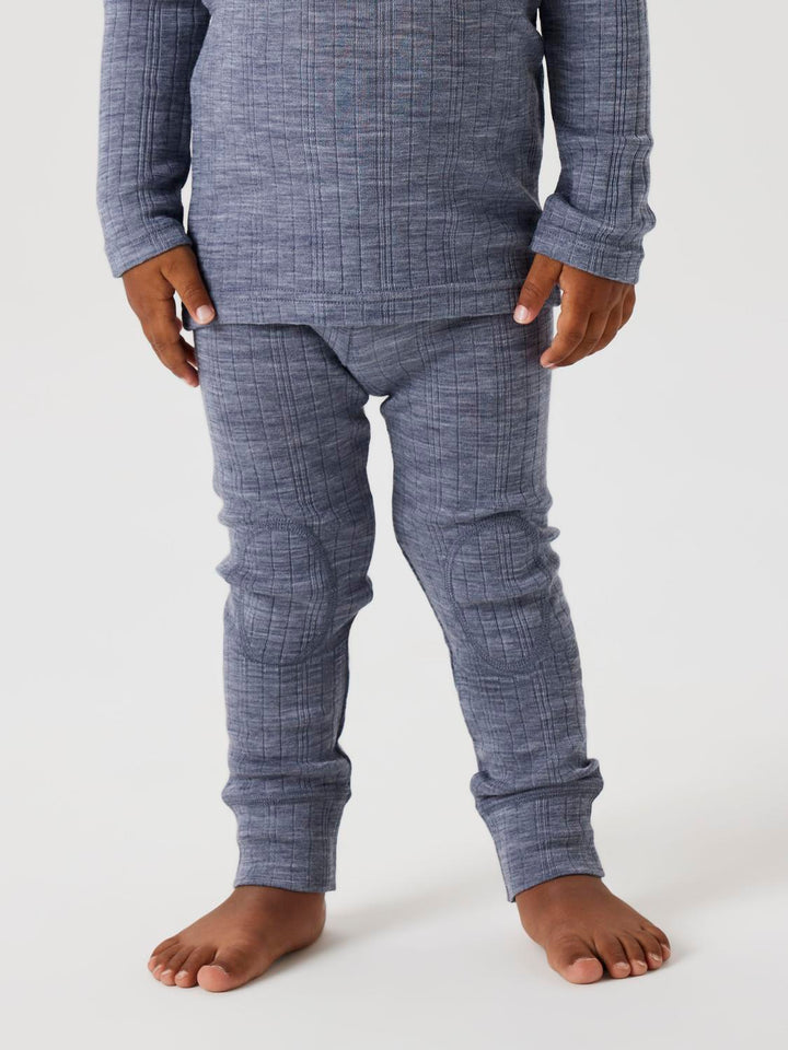 NMMWANG WOOL NEEDLE LONGJOHN SOLID NOOS