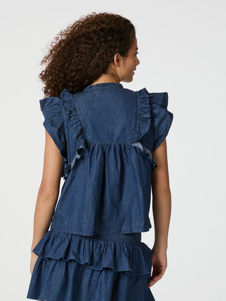 Jayla Denim Top
