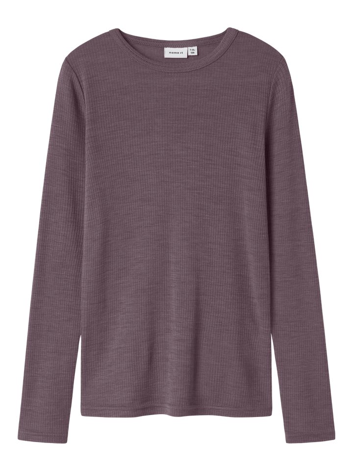 NKNWAX WOOL RIB LS TOP