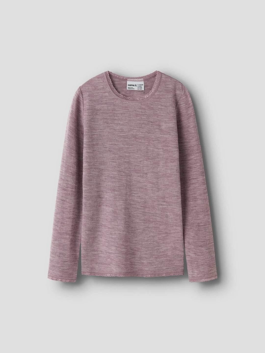 NKFWANG WOOL NEEDLE LS TOP SOLID