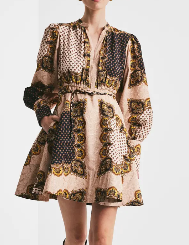 Jacquard Mini Dress