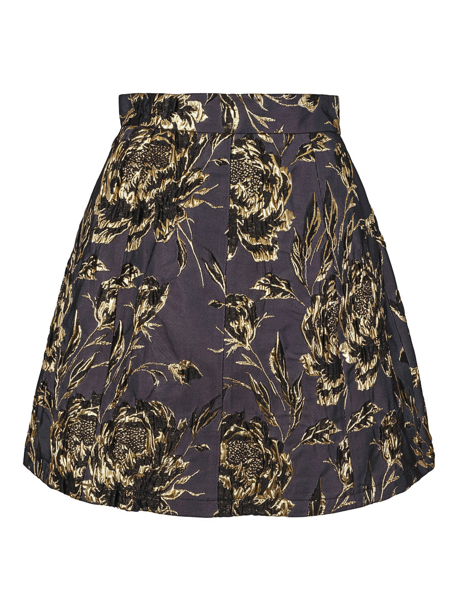 Jacquard wide skirt