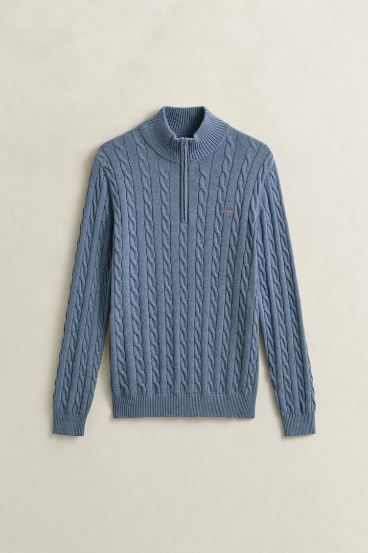 Cotton Cable Half Zip