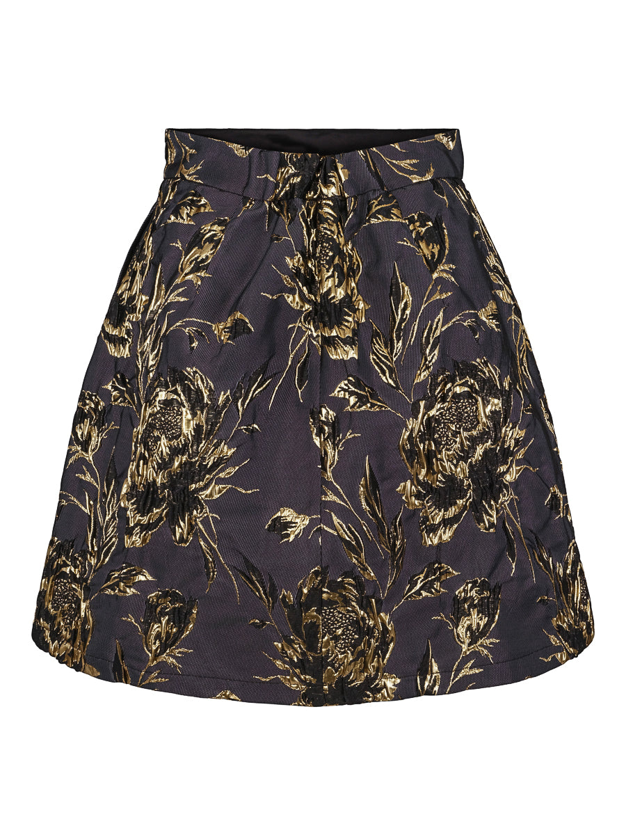 Jacquard wide skirt