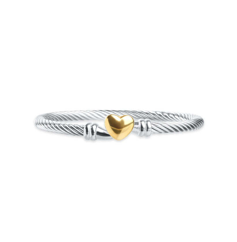 Tuva - Heart Bracelet Stainless Steel
