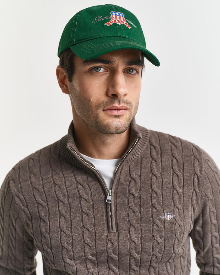 Kabelstrikket Genser Med Half-Zip