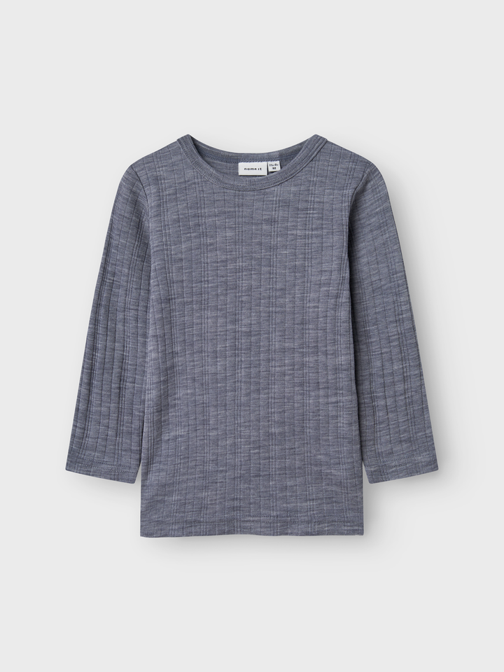 NMMWANG WOOL NEEDLE LS TOP.