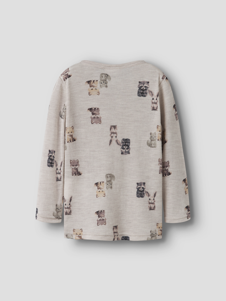 NMMWANG WOOL RIB LS TOP