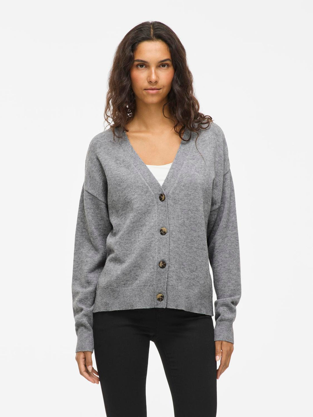 Viril V-Neck Knit Cardigan - Noos