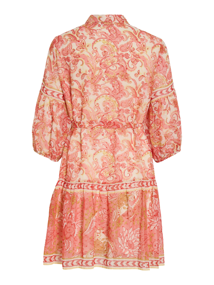 VIPRAYA PRINTED SHORT DRESS/LN/1