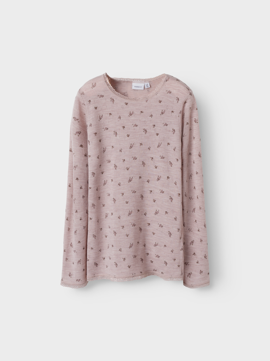 NKFWANG WOOL NEEDLE LS TOP
