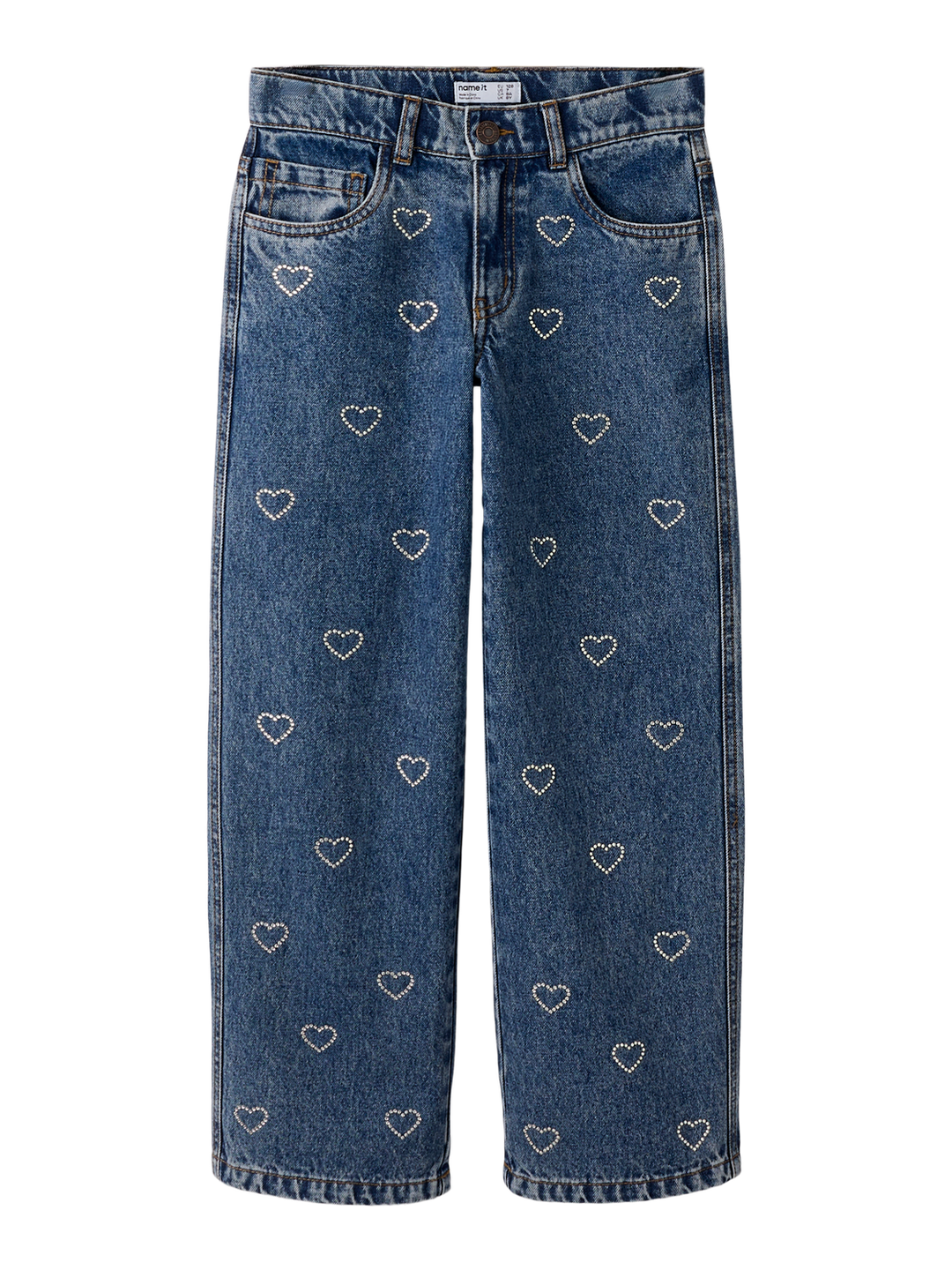 Nkfrose Wide Rhinestone Jeans 4417-Im T