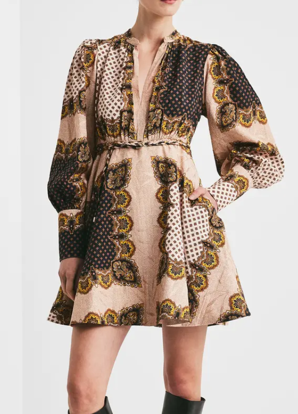 Jacquard Mini Dress