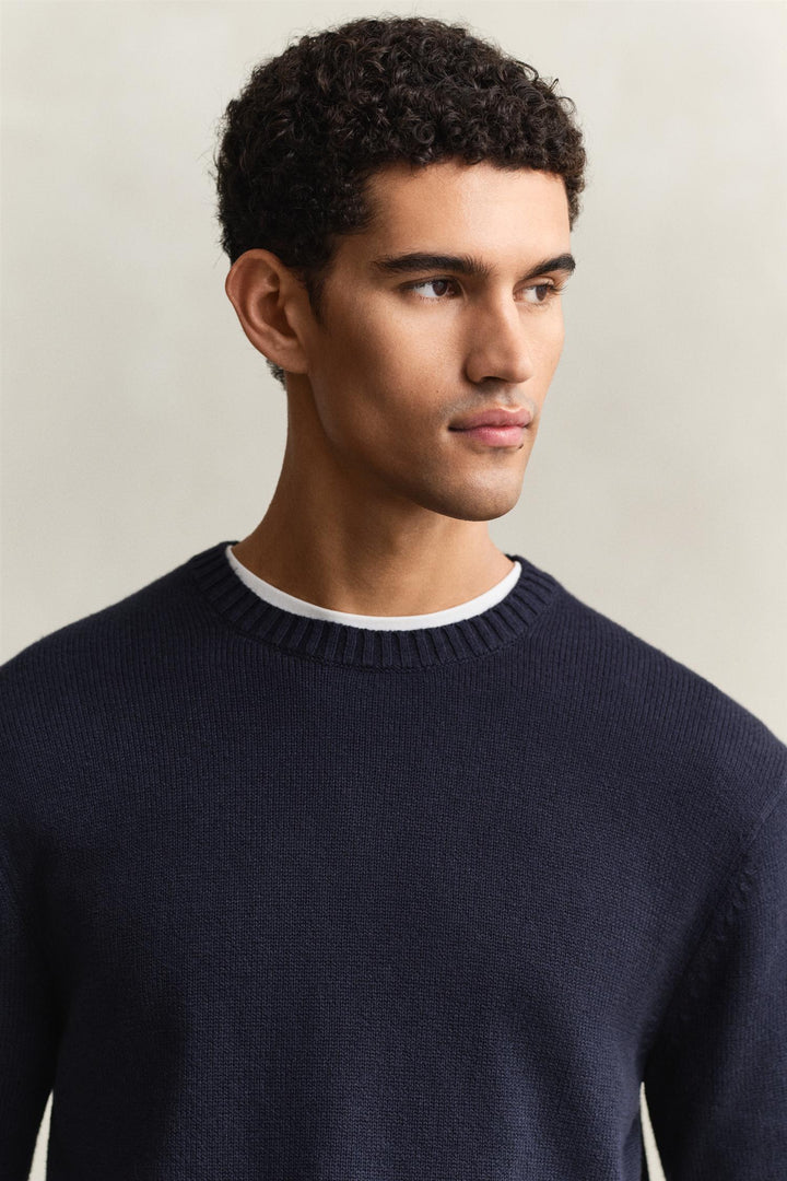 Cotton Blend C-Neck