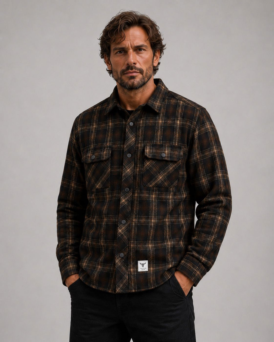 New Adrian Cotton Check Shirt