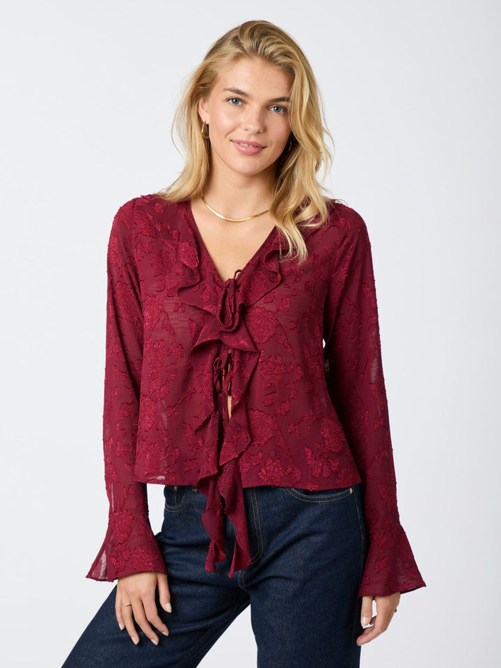 Anika Burnout Blouse