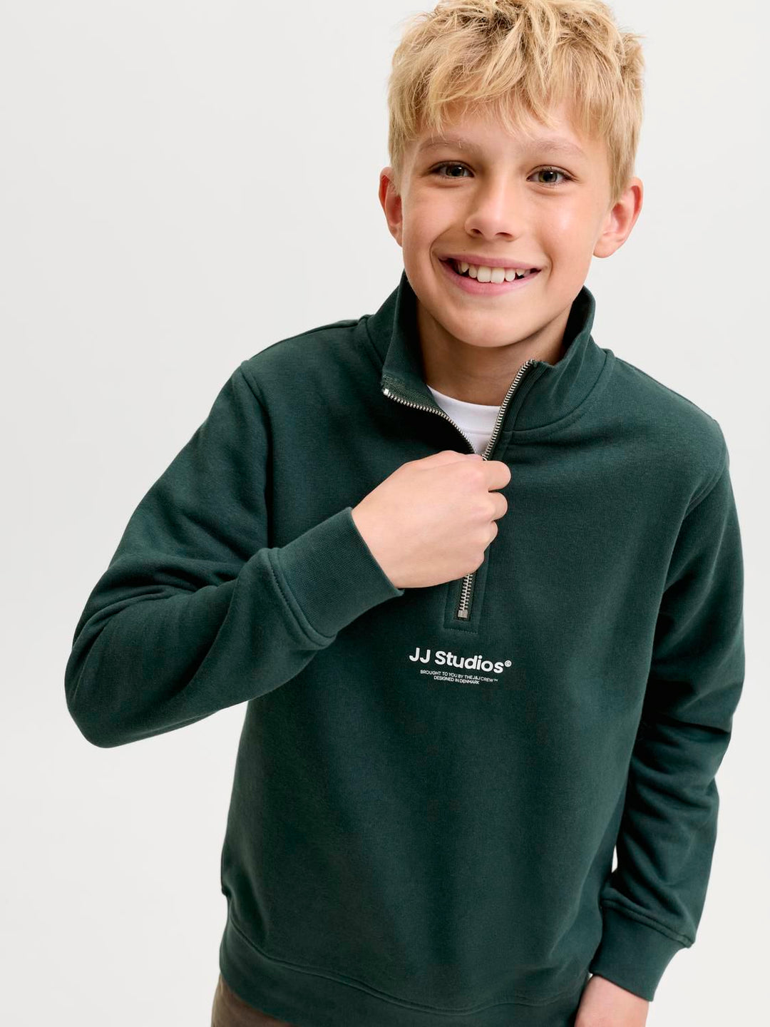 JJESOHO SWEAT QUARTER ZIP HN NOOS JNR