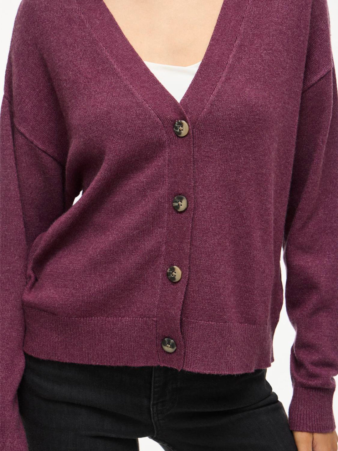 Viril V-Neck Knit Cardigan - Noos
