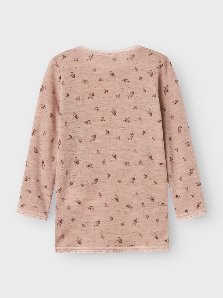 NMFWANG WOOL NEEDLE LS TOP NOOS