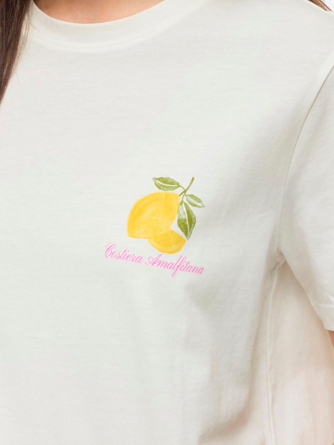 Visybilla O-Neck S/s Lemon Top/pb