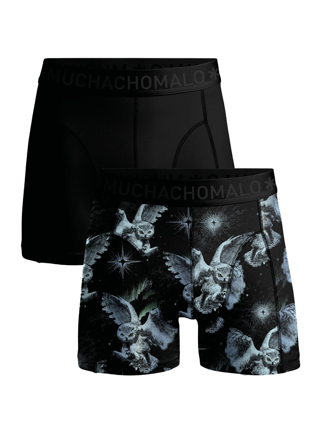 1010 Snow Owl 01 2pk Boxer Pr/solid Cm