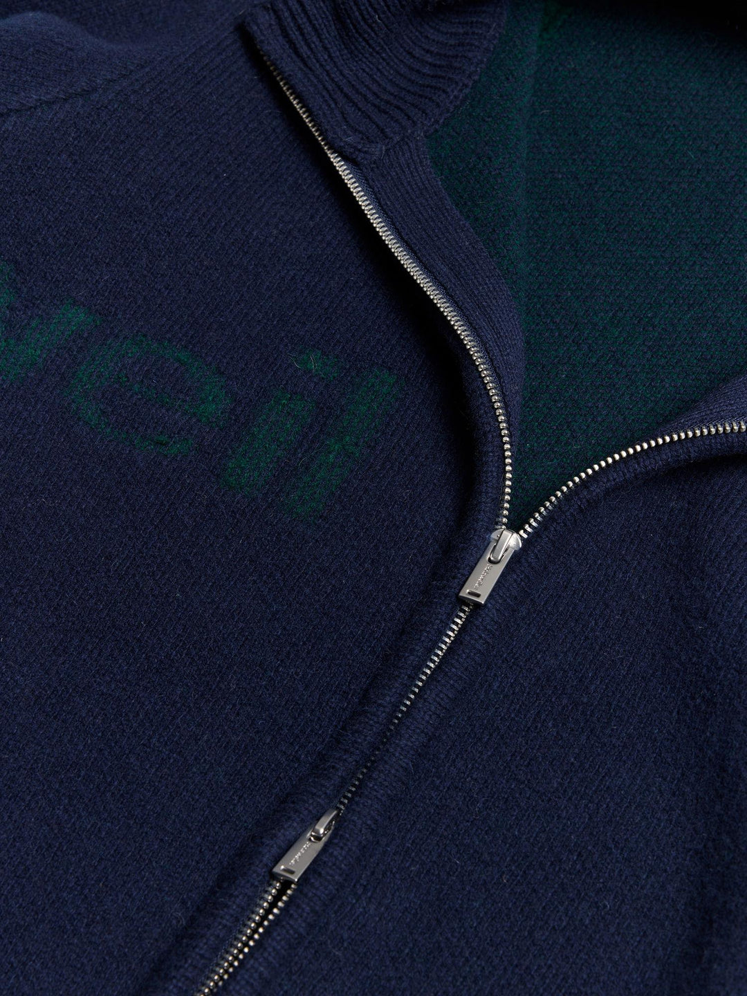 Haza Logo Zip-Up Cardigan