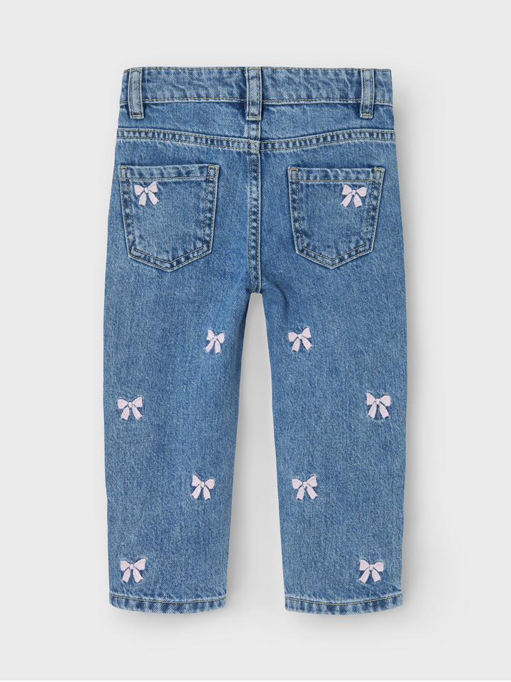 NMFBELLA MOM EMB JEANS