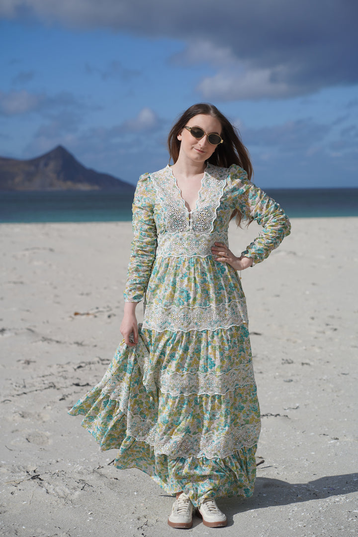 Cotton Slub Midi Dress