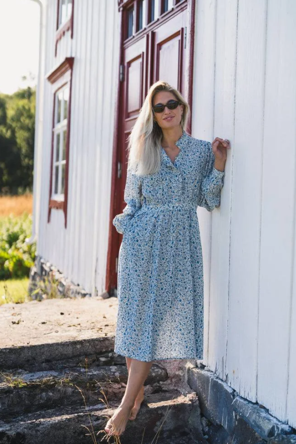 Rausastrid Midi Dress Aop