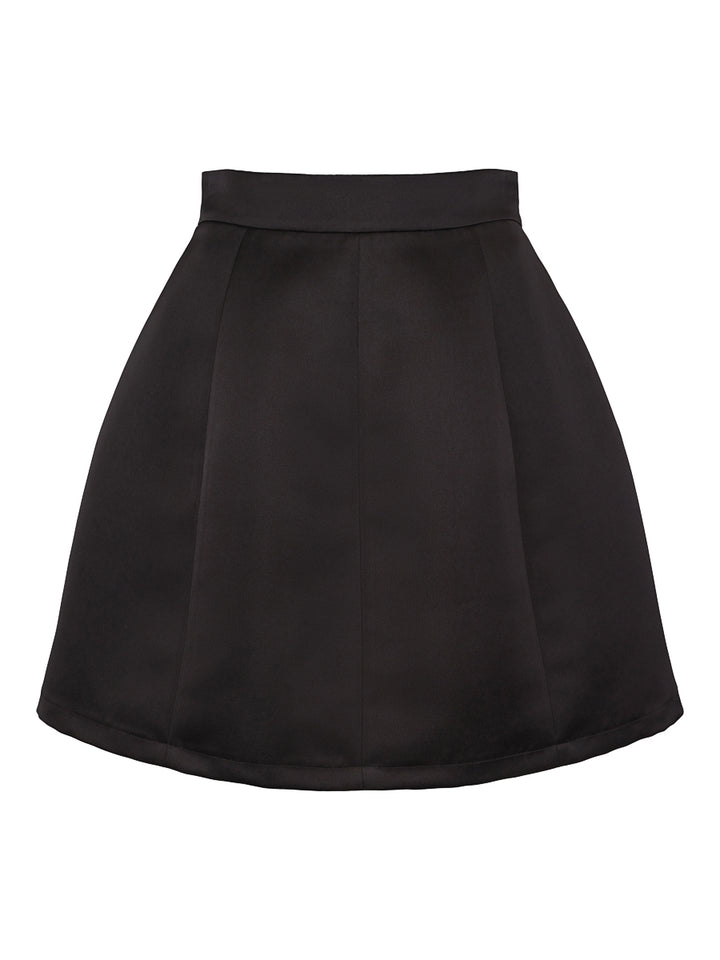 Jacquard wide skirt