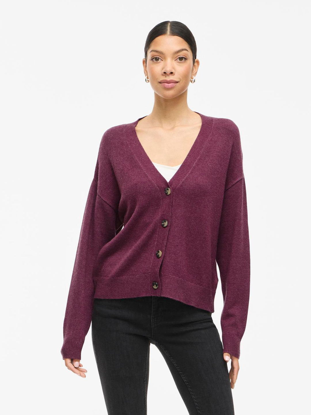 Viril V-Neck Knit Cardigan - Noos
