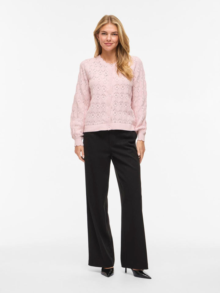 Vilowen L/s O-Neck Knit Cardigan/pb/r/1