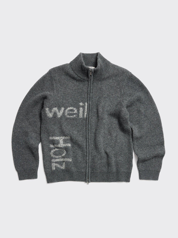 Haza Logo Zip Cardigan