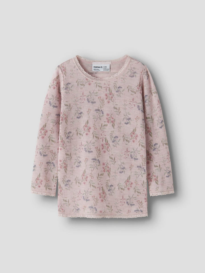 NMFWANG WOOL NEEDLE LS TOP NOOS