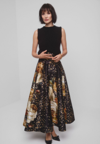 Tailored Satin Skirt