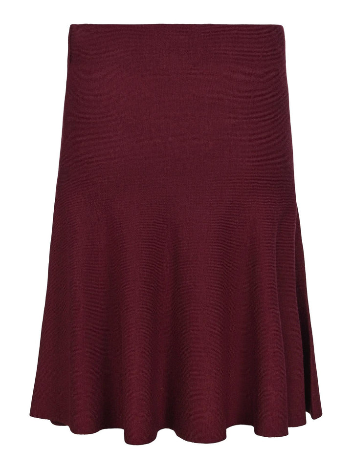 Knitted merino wide skirt