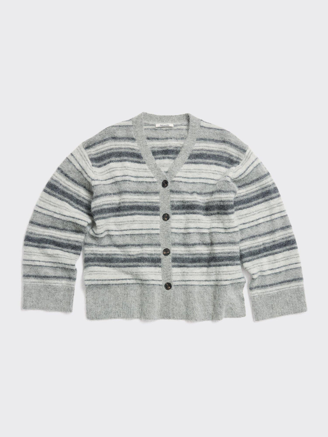 Fluffy Stripe Cardigan