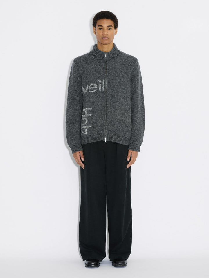 Haza Logo Zip Cardigan