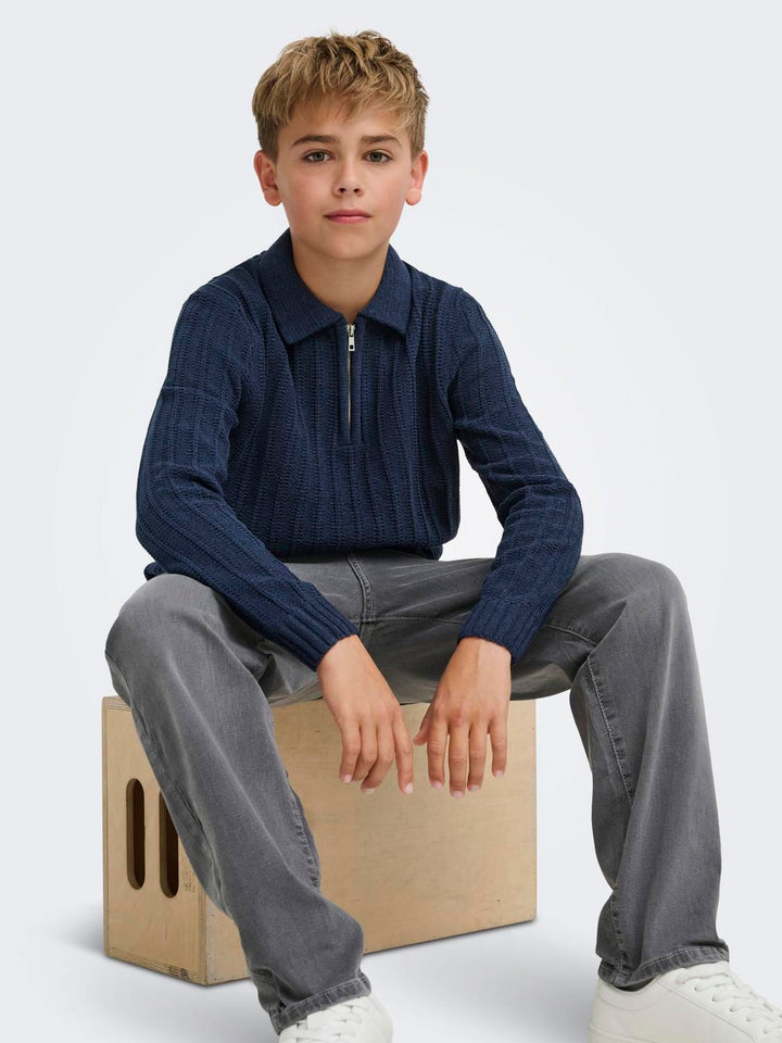 OSJEMIL ZIP POLO KNIT