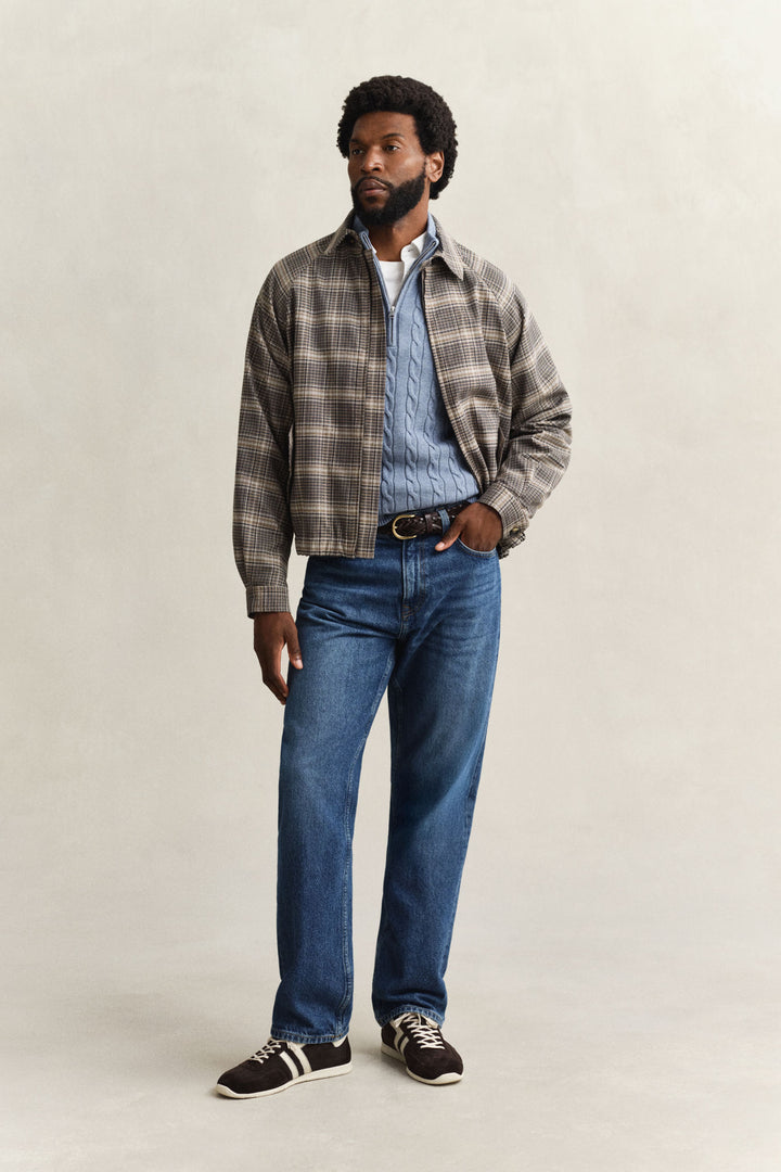 Cotton Cable Half Zip