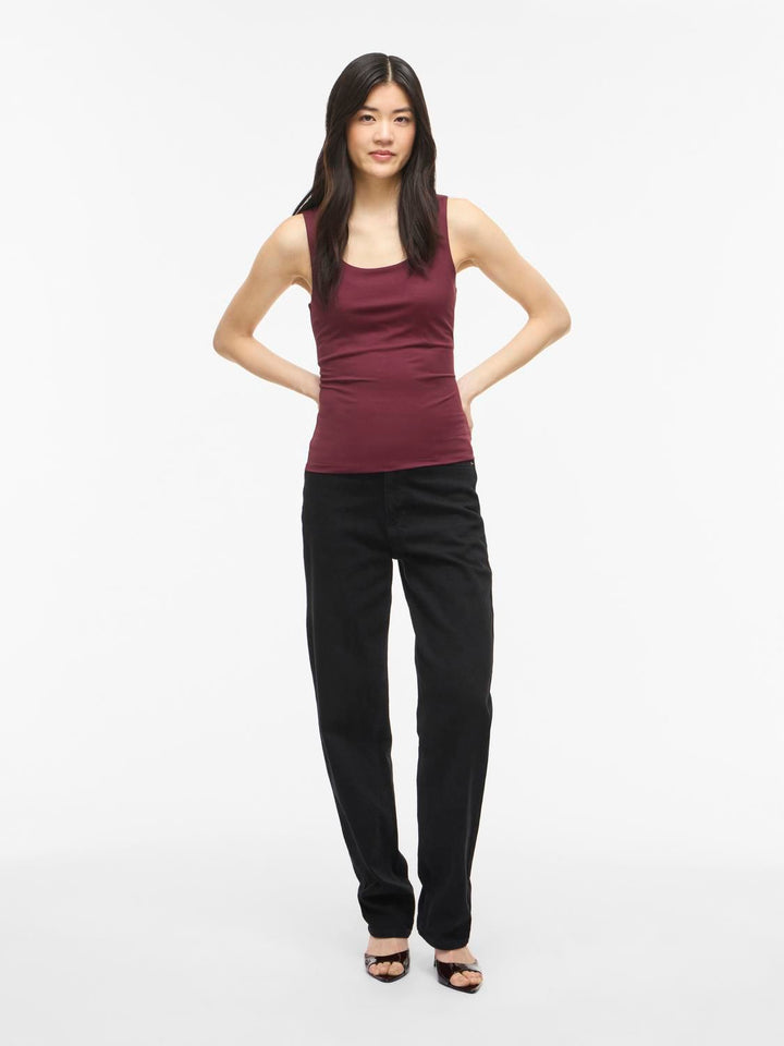 Vikenza U-Neck S/l Tank Top Rev - Noos