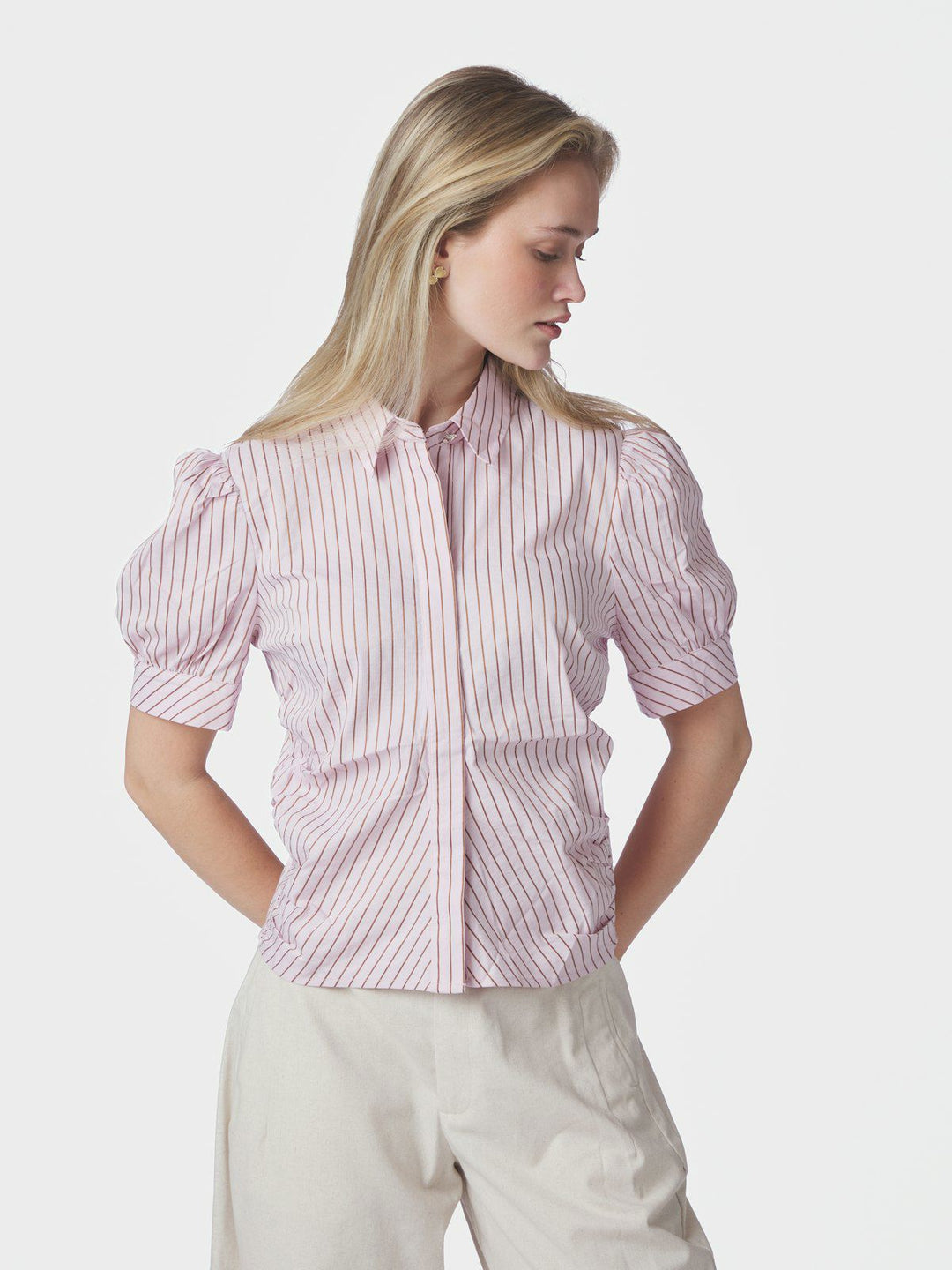 Frannie Structure Stripe Shirt