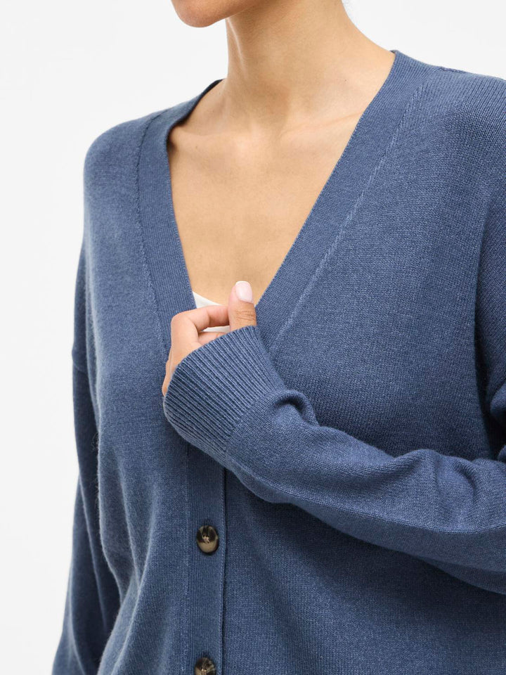 Viril V-Neck Knit Cardigan - Noos