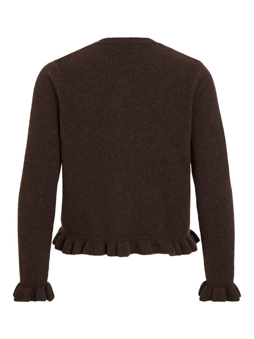 Vijacia O-Neck L/s Frill Knit Cardi/1