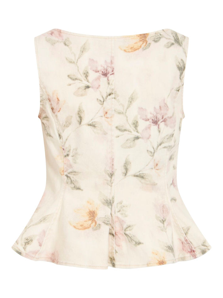 Vichia S/l Peplum Top