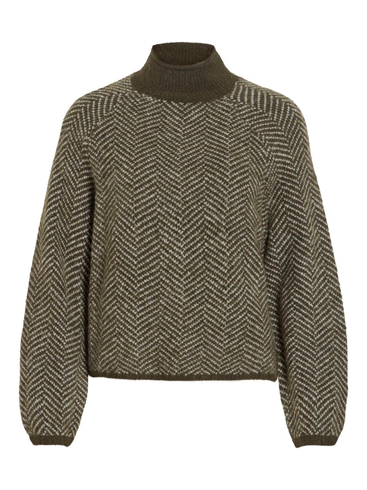 Vilory High Neck L/s Knit Top - Noos